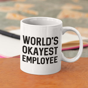 World's Okayest Employee Kaffemugg