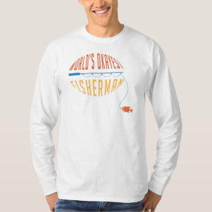 World's Okayest Fisherman Flygfiske Pappa T Shirt