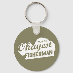 World's Okayest Fisherman Nyckelring