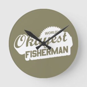 World's Okayest Fisherman Rund Klocka