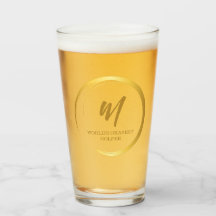 Worlds Okayest Golfer Guld Monogram