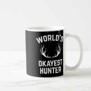 World's Okayest Hunter Funny Hunting Kaffemugg