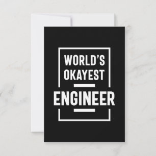 World's Okayest Ingenjör OSA Kort