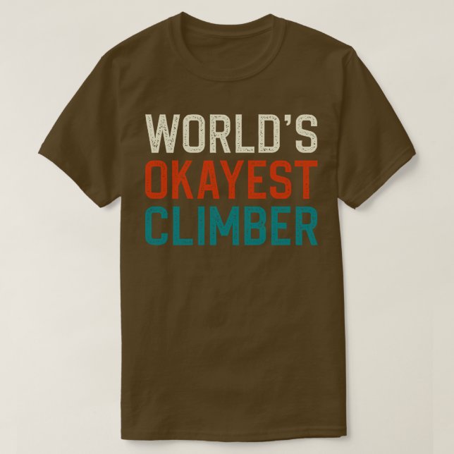 Worlds okayest klätter t shirt (Design framsida)
