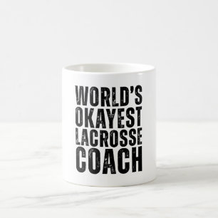 World's Okayest Lacrosse Coach Funny Kaffemugg