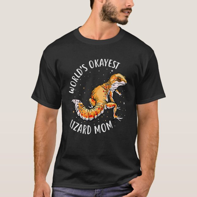 World's Okayest Leopard Gecko Lizard Mamma Funny P T Shirt (Framsida)