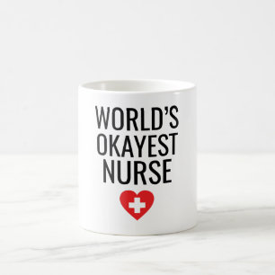 World's Okayest Nurse Kaffemugg