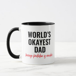 World's Okayest Pappa Funny Quote Mugg