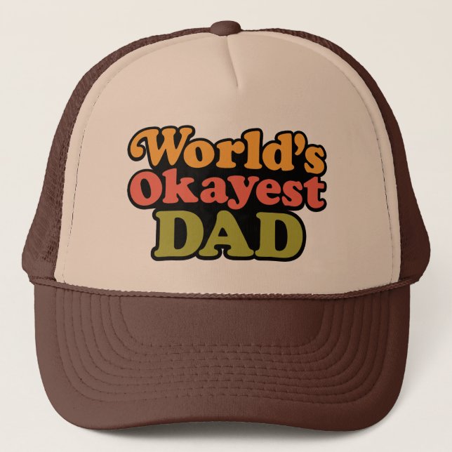 World's Okayest Pappa Hat Keps (Framsida)