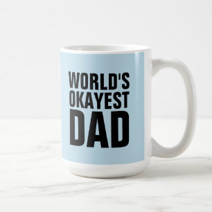 WORLDS OKAYEST PAPPA TRAVEL COFFEE MUGS KAFFEMUGG