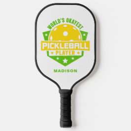 World's Okayest Pickleball Player Funny Namn
