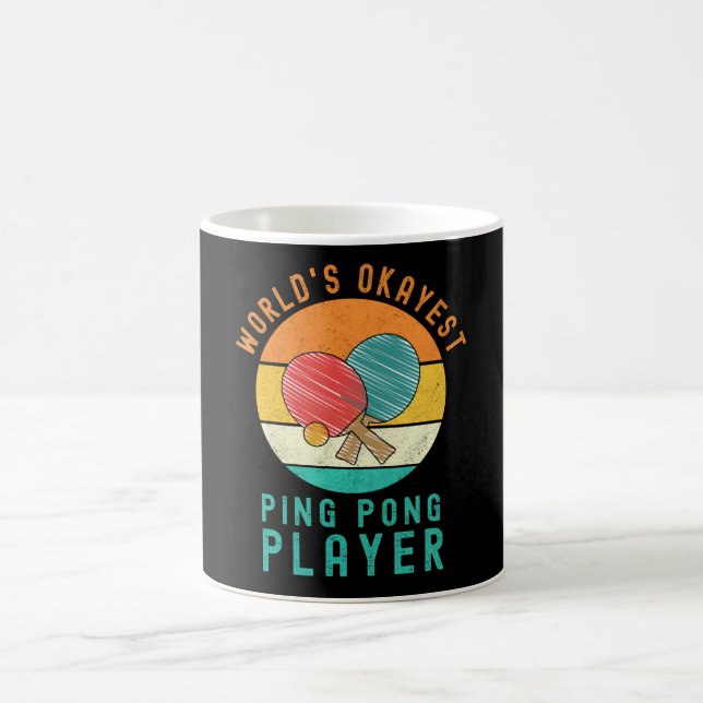 World's Okayest Ping Pong Player Kaffemugg (Center)