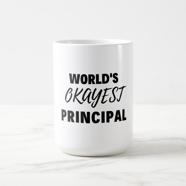 World's Okayest Principal 2 Kaffemugg (Center)