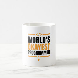 World's Okayest Programmer Kaffemugg