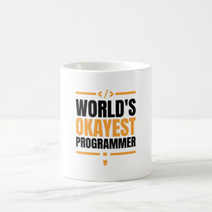 World's Okayest Programmer Kaffemugg