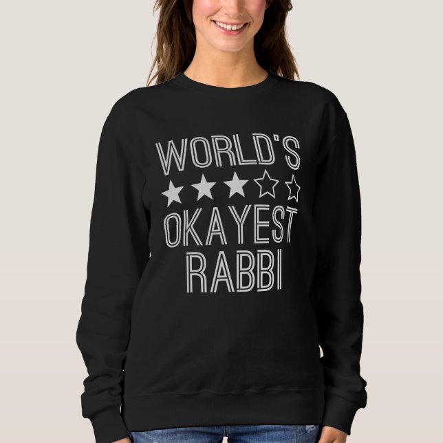 Worlds Okayest Rabbi  Rabbi 1 T Shirt (Framsida)