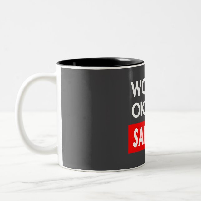 Worlds okayest Santoro Två-Tonad Mugg (Vänster)
