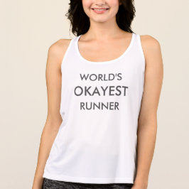 World's Okayest Springer Fitness Tank Tee Shirt