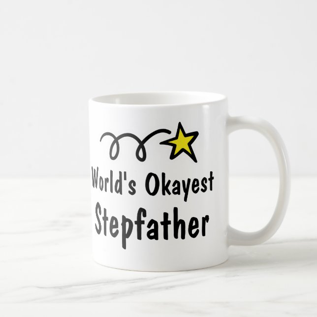 World's Okayest Stepfather Coffee Mugg Gift (Höger)