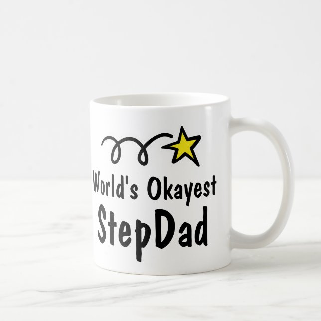 World's Okayest StepPappa | Funny Coffee Mugg Gift (Höger)