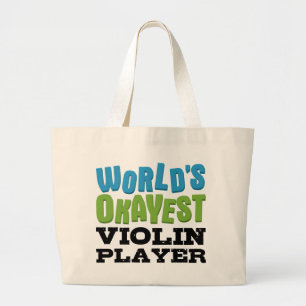 World's Okayest Violin Player Jumbo Tygkasse