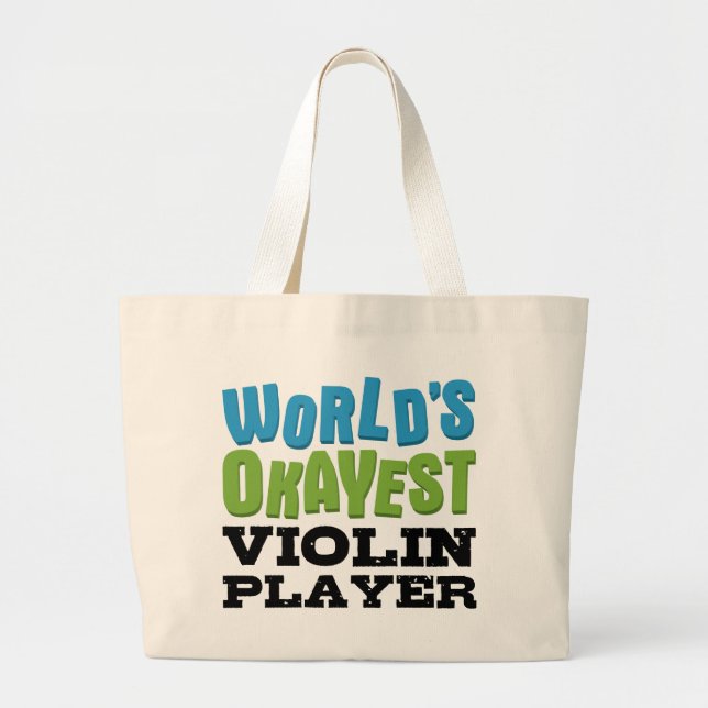 World's Okayest Violin Player Jumbo Tygkasse (Framsidan)