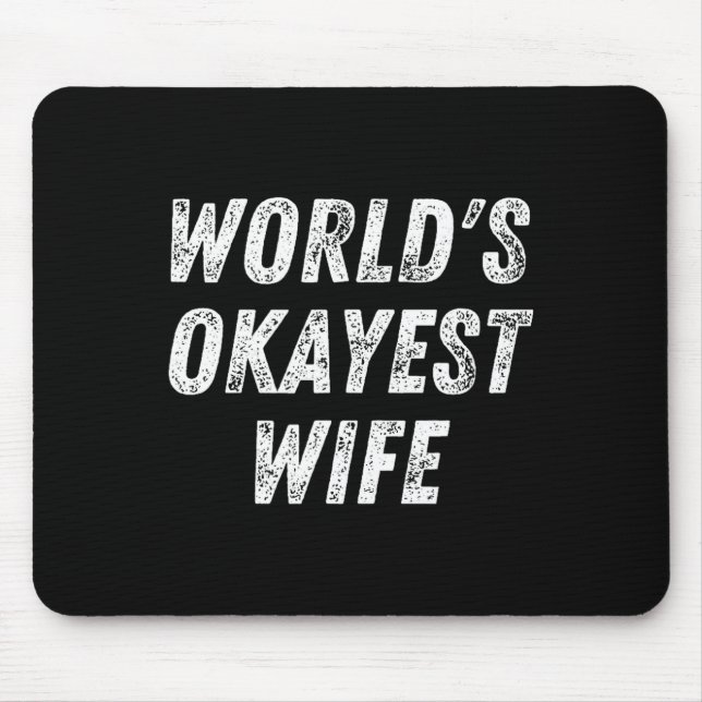 World's Okayest Wife, Funny Wife Birthday, New Bri Musmatta (Framsidan)