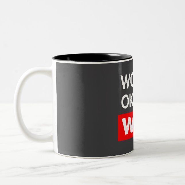 Worlds okayest Wise Två-Tonad Mugg (Vänster)