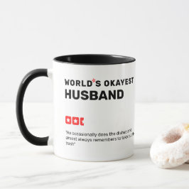 World's Okayest [x] stjärna- och recensionscitat Mugg