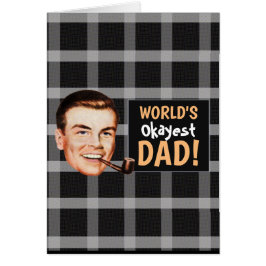 World's Okayist Pappa Fars dag Card Hälsningskort