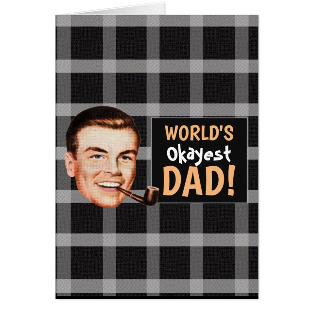 World's Okayist Pappa Fars dag Card Hälsningskort (Framsidan)