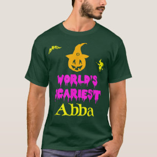 World's Scariest Abba Halloween Costume Lazy Easy T Shirt