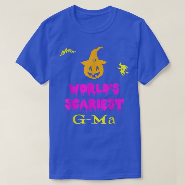 World's Scariest GMa Halloween Costume Lazy Easy G T Shirt (Design framsida)