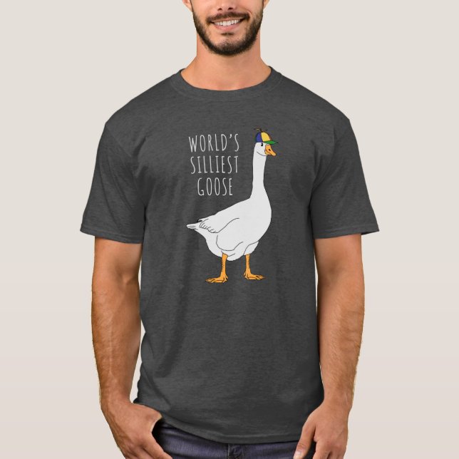 Worlds Silliest Goose friend T Shirt (Framsida)