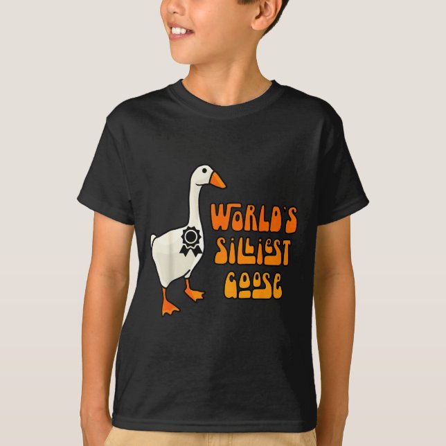 World's Silliest Goose Funny Goose Lovers  T Shirt (Framsida)