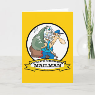 WORLDS STOR MAILMAN MANAR TECKNAD KORT