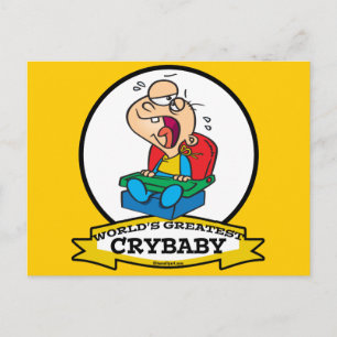 WORLDS STÖRST CRYBABY-TECKNAD VYKORT