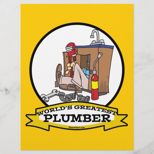 WORLDS STÖRST PLUMBER III MANAR TECKNAD REKLAMBLAD (Framsidan)