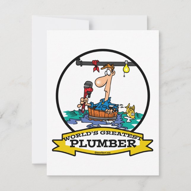 WORLDS STÖRST PLUMBER IV MANAR TECKNAD (Framsida)