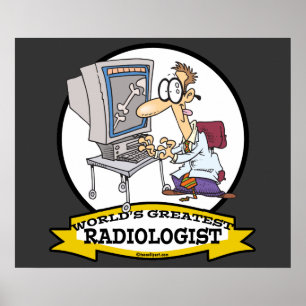 WORLDS STÖRST RADIOLOGIST MANAR TECKNAD POSTER