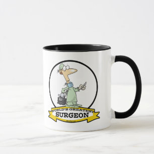 WORLDS STÖRST SURGEON MANAR TECKNAD MUGG