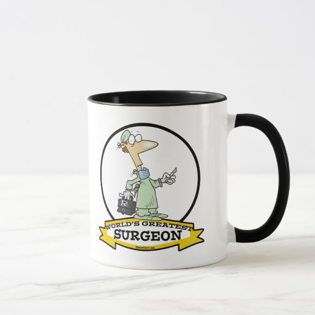 WORLDS STÖRST SURGEON MANAR TECKNAD MUGG (Höger)