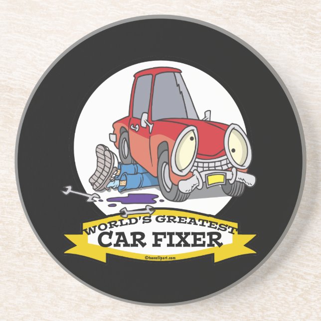 WORLDS STÖRSTA CAR FIXER-TECKNAD UNDERLÄGG (Framsidan)