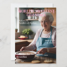 World's Sweetest Grandma' Magazine Cover card