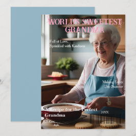 World's Sweetest Grandma' Magazine Cover card