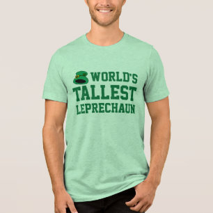 World's Tallest Leprechaun Funny St patricks day Tee Shirt