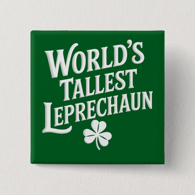 World's Tallest Leprechaun Irish St patrick's day Knapp (Framsida)