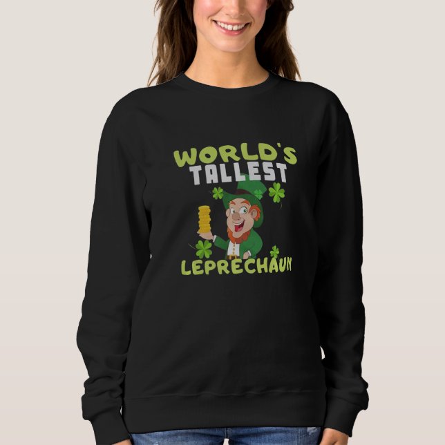 Worlds Tallest Leprechaun St Patricks Day   T Shirt (Framsida)