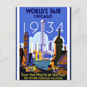 World's Trade Fair, Chicago 1934 Vykort