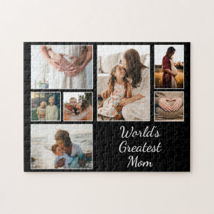 World's Underbarare Mamma Family Child 7 Photo Col Pussel